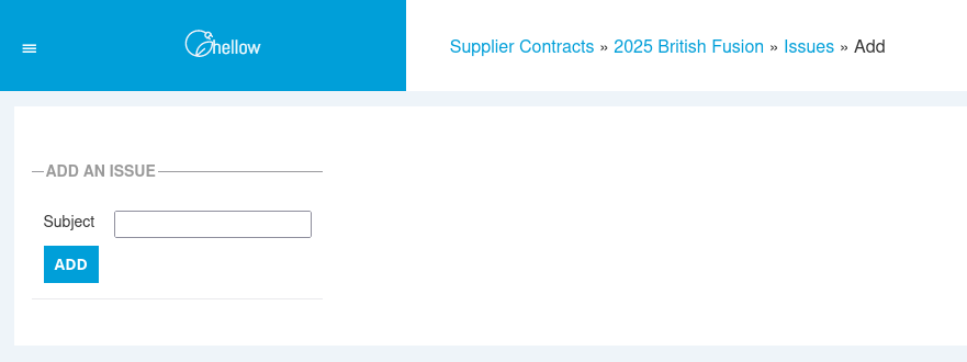 Screenshot Add Issue
